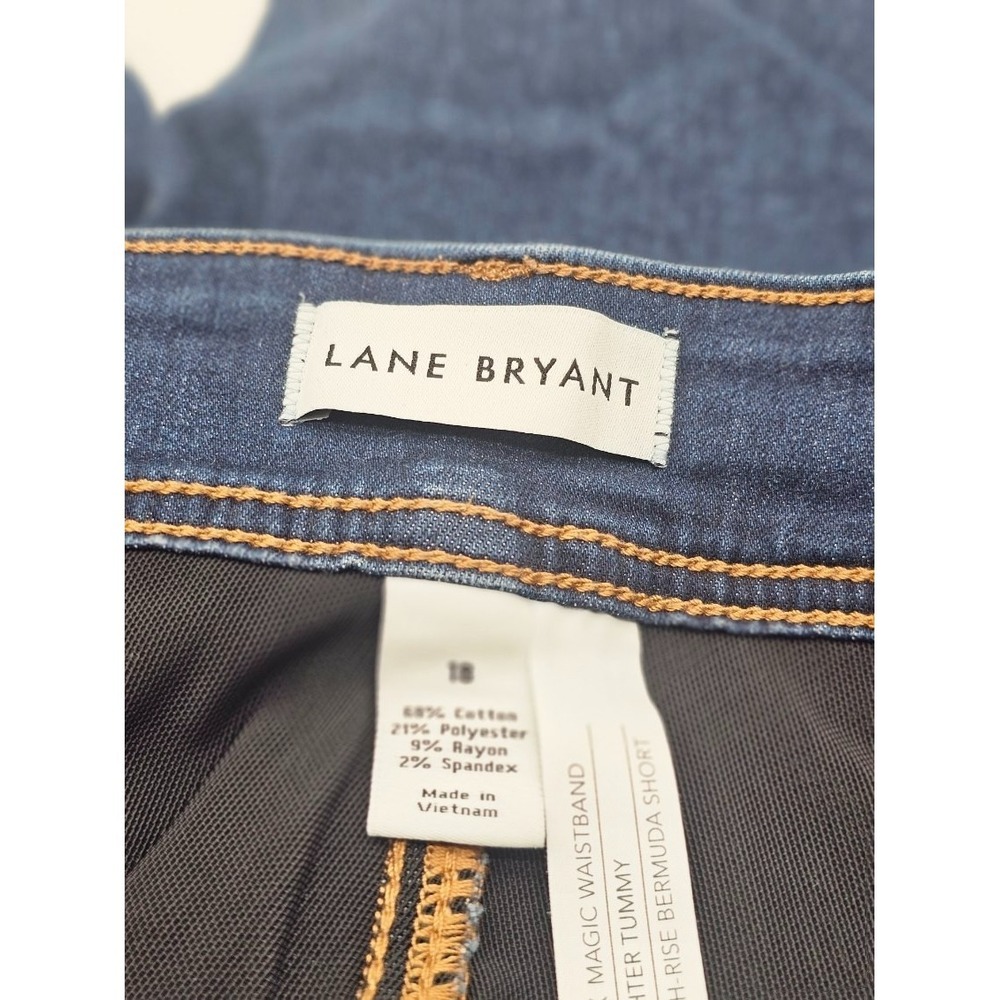 Lane Bryant Women Plus Size 18 Bermuda Shorts Flex Magic Waistband Tighter Tummy - Picture 5 of 5